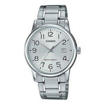 CASIO COLLECTION Mod. DATE STEEL - SILVER WATCHES