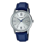 CASIO COLLECTION Mod. DATE. LEATHER - SILVER WATCHES