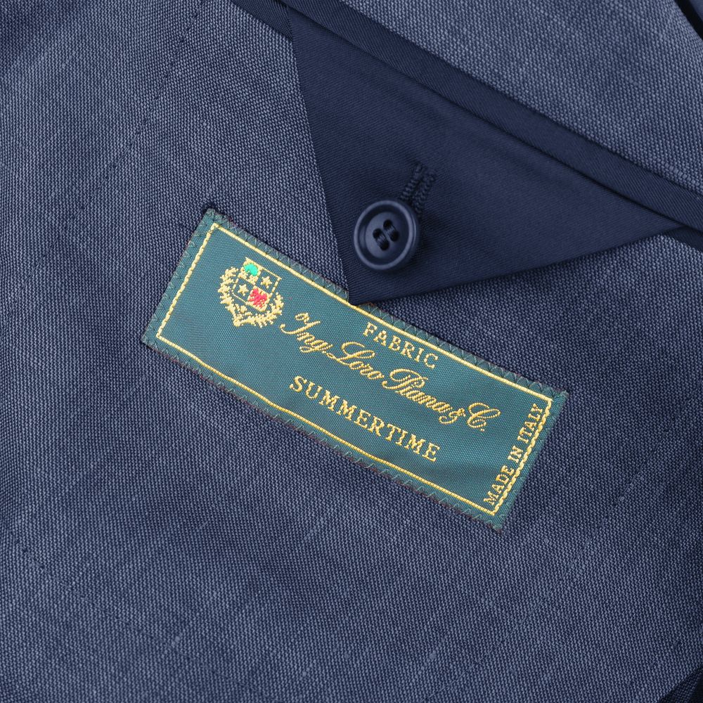 Made in Italy Blue Linen Blazer