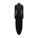 Magda Butrym Long turtleneck Dress MA-285925BLACK-IT36 | XS