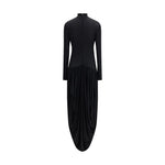 Magda Butrym Long turtleneck Dress MA-285925BLACK-IT36 | XS