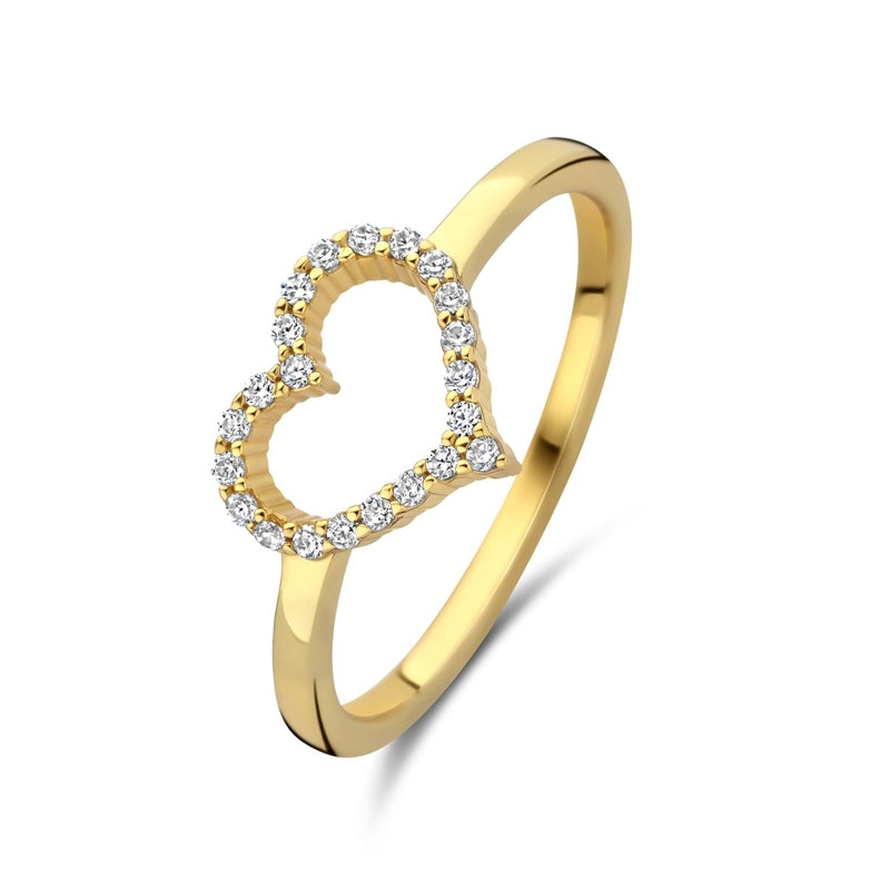NEW BLING Mod. 9NB-1447-58 Heart-Shaped Diamond Ring