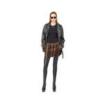 PINKO Brown Cotton Women's Miniskirt