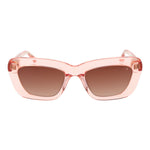 Scotch & Soda Pink Women Sunglass with rose acetate full-rim cat-eye frame and gradient lenses.