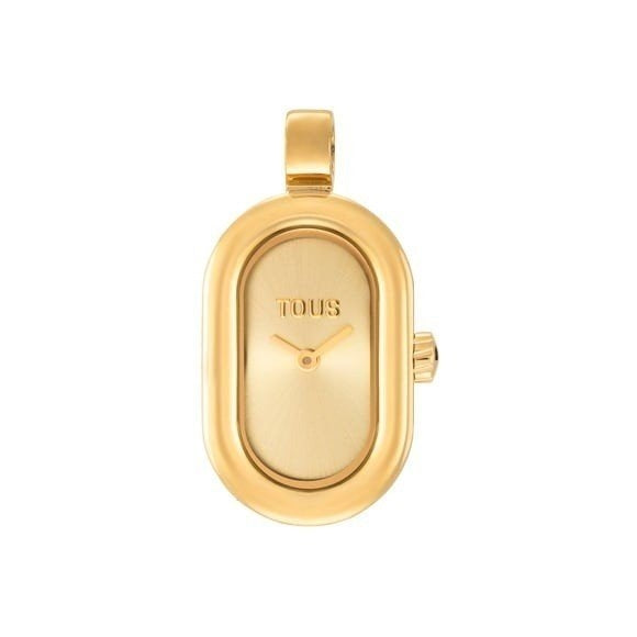 TOUS WATCHES Mod. 3000145600, elegant gold ladies watch with a classic oval design and minimalist face