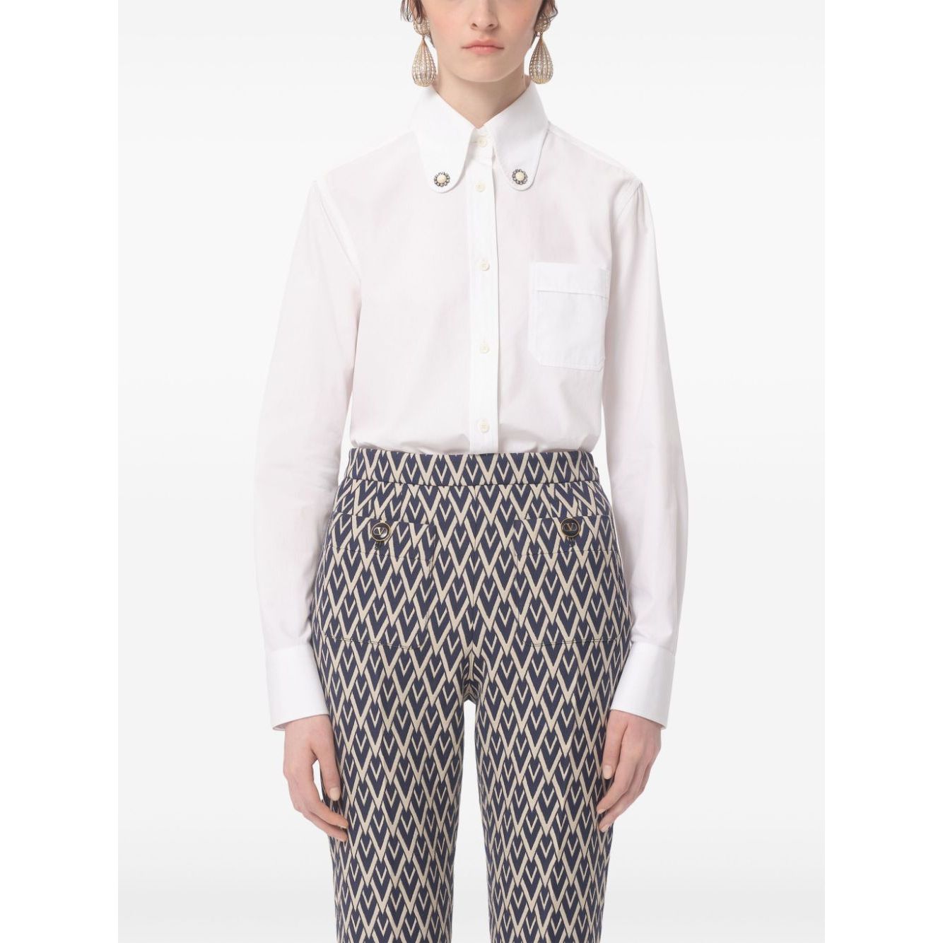 Valentino Cotton Poplin Shirt Shirts