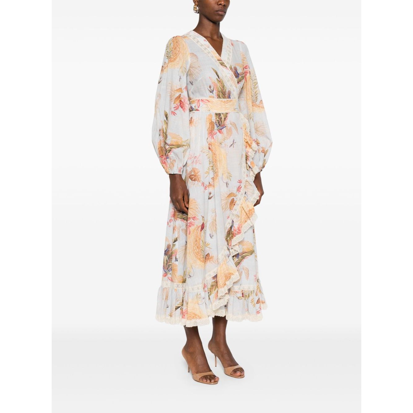 Zimmermann Ascension Ruffled Midi Dress