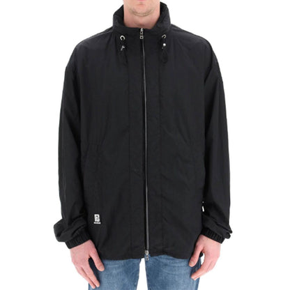 Balmain Black Nylon Shell Jacket