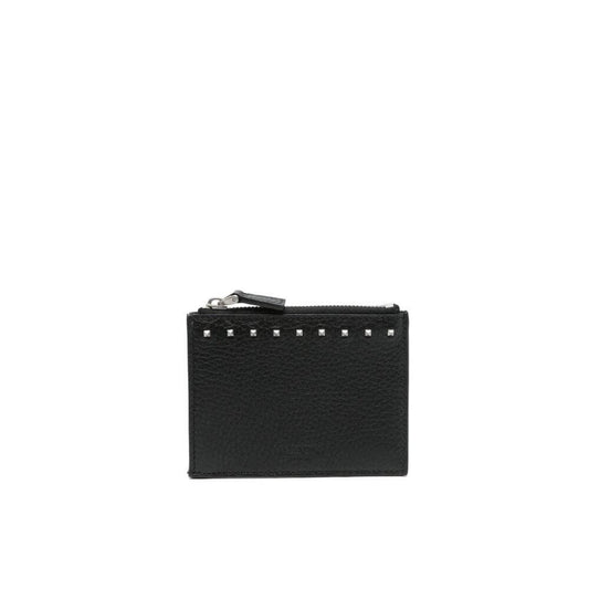 Valentino Garavani Black Calfskin Cardholder