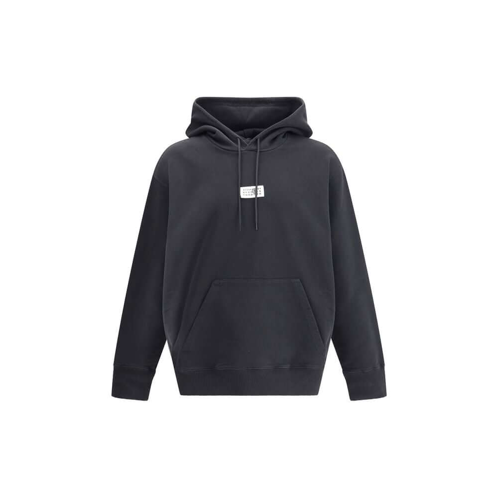 MM6 Black Cotton Sweatshirt