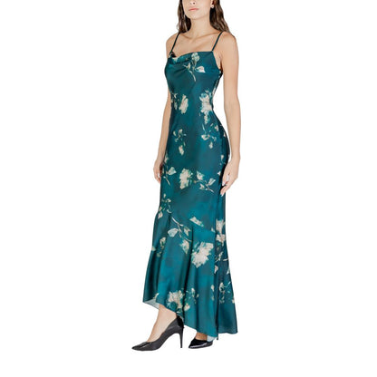 Rinascimento Bicolor Polyester Long Dress