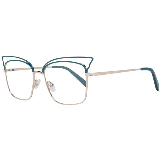 Emilio Pucci Turquoise Metal Glasses (Frames) 1728,67345776800,Accessories,Emilio Pucci,Glasses (Frames) - Glasses and Sunglasses - Accessories,Glasses and Sunglasses - Accessories,New with tags,Turquoise,Women