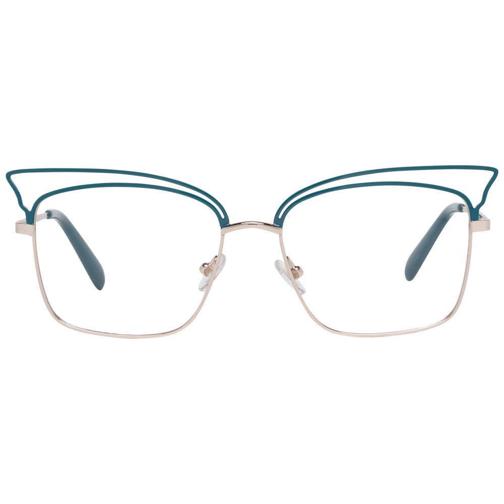 Emilio Pucci Turquoise Metal Glasses (Frames) 1728,67345776800,Accessories,Emilio Pucci,Glasses (Frames) - Glasses and Sunglasses - Accessories,Glasses and Sunglasses - Accessories,New with tags,Turquoise,Women