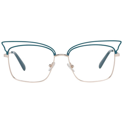 Emilio Pucci Turquoise Metal Glasses (Frames) 1728,67345776800,Accessories,Emilio Pucci,Glasses (Frames) - Glasses and Sunglasses - Accessories,Glasses and Sunglasses - Accessories,New with tags,Turquoise,Women