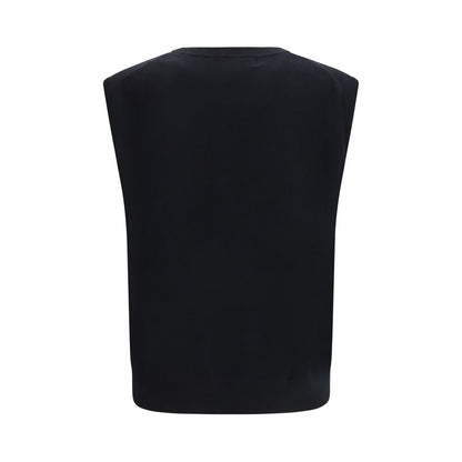 Extreme Cashmere Black Elastane Sleeveles Sweater