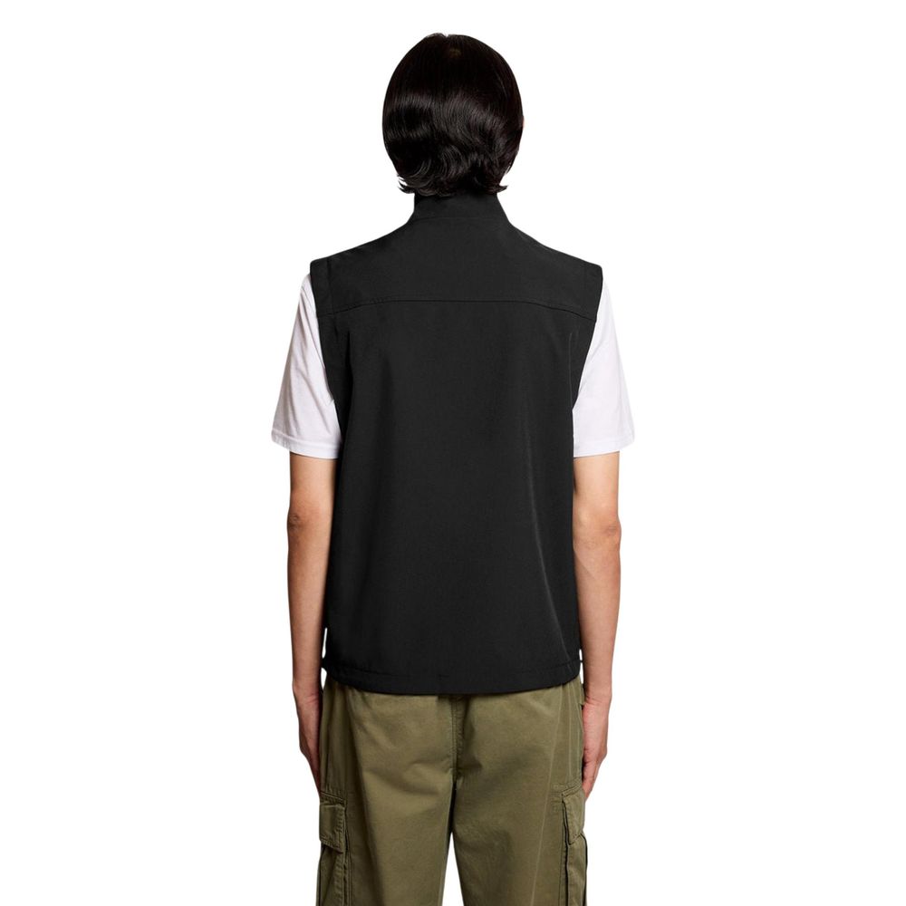 Lyle & Scott Black Polyester Sleveless Jacket