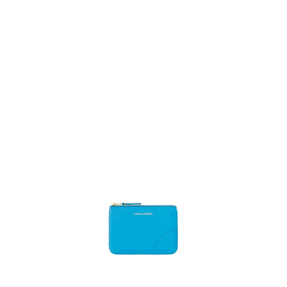 Comme Des Garçons Blue Calf Leather Bos Taurus Wallet