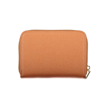 Mario Valentino Brown Polyurethane Womens Wallet