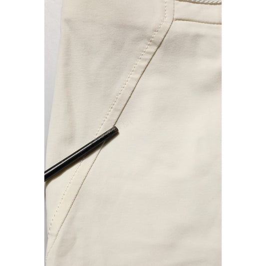 Elisabetta Franchi White Low Waist Skinny Women Trouser Pants
