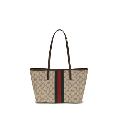 Gucci Beige Cotton Shoulder Bag