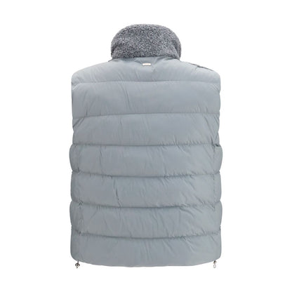 Herno Gray Polyester Sleeveless Jacket