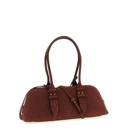PINKO Bordeaux Cowhide Shoulder Bag