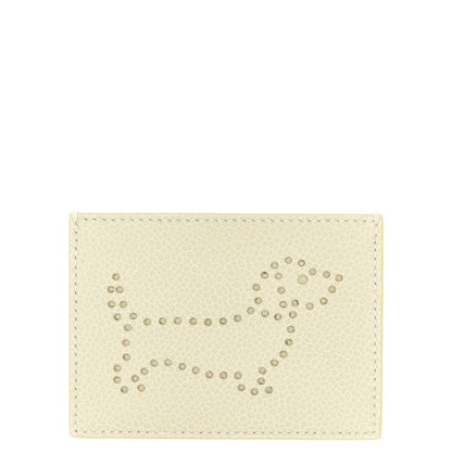Thom Browne Beige Calfskin Cardholder