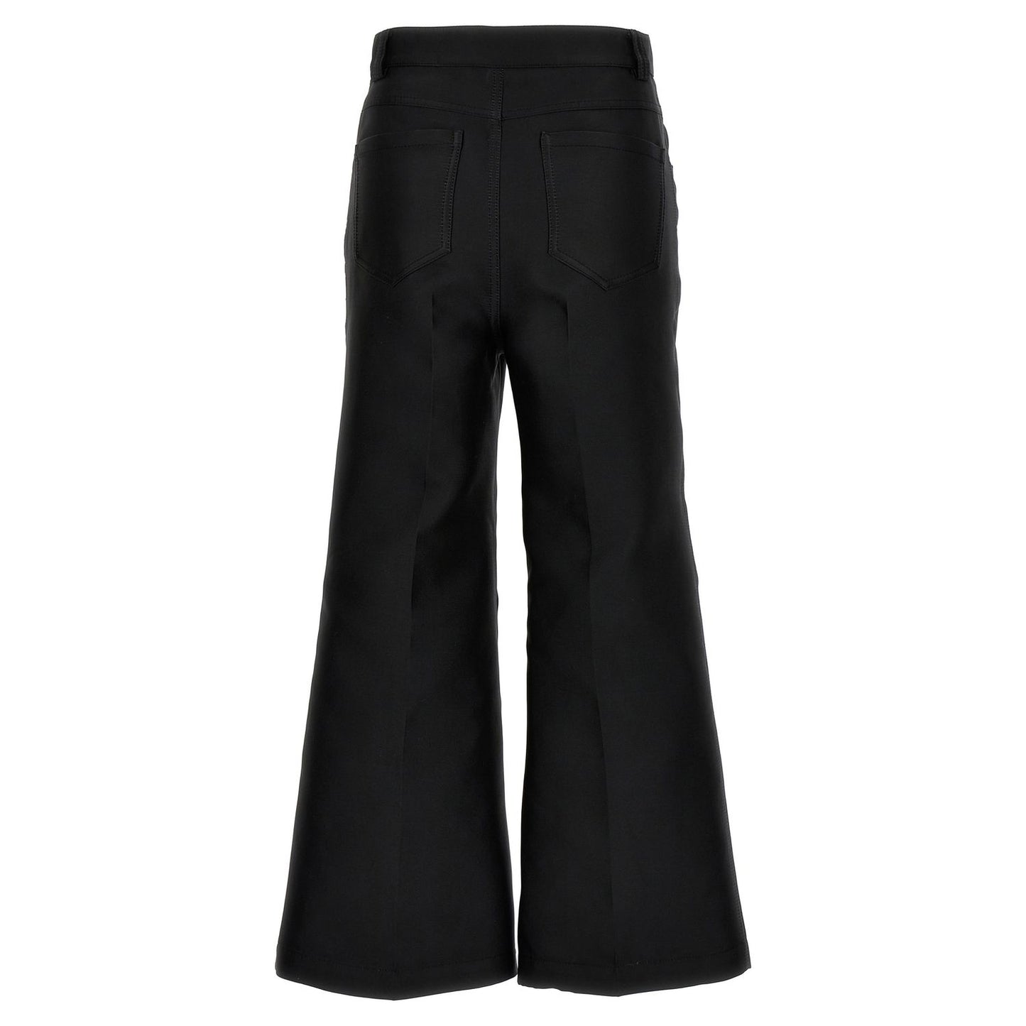 Giambattista Valli Black Polyester Flared Pants