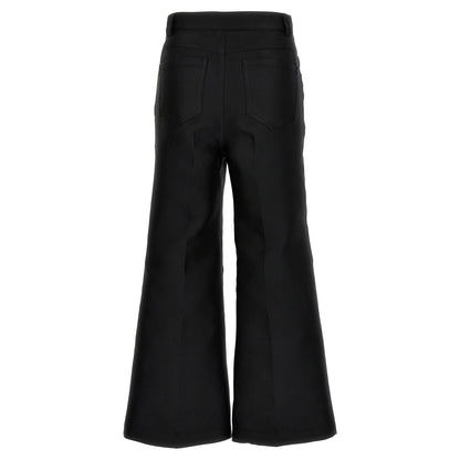 Giambattista Valli Black Polyester Flared Pants