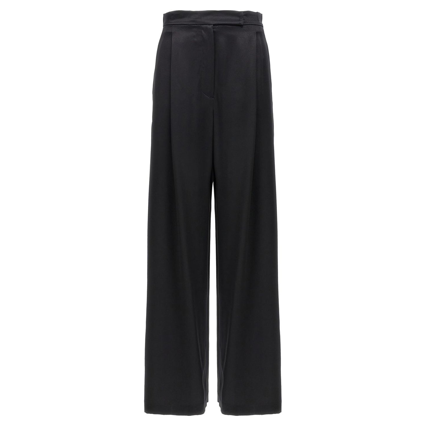 Max Mara Black Silk Casual Pants
