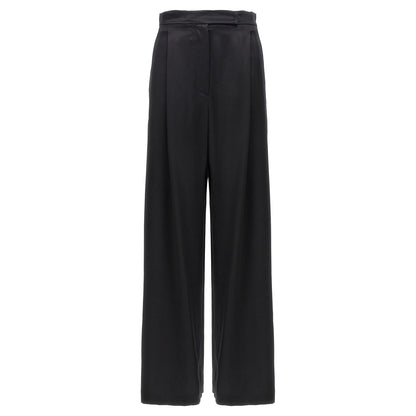 Max Mara Black Silk Casual Pants