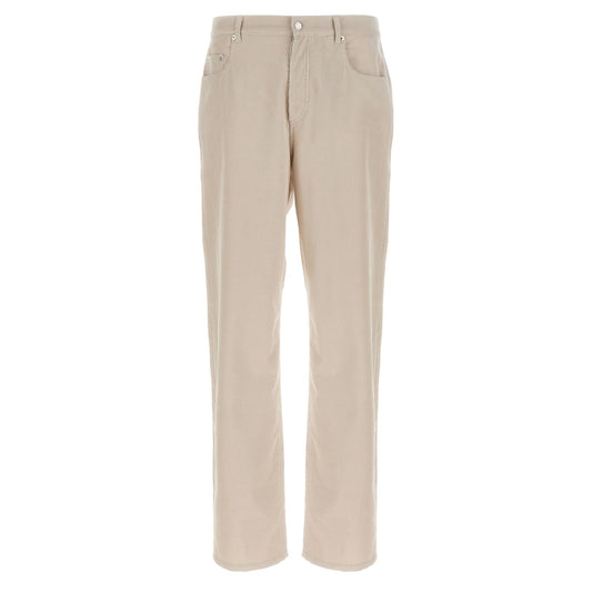A.P.C. White Cotton Casual Pants