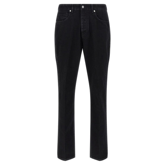Givenchy Black Cotton Straight-Leg Jeans
