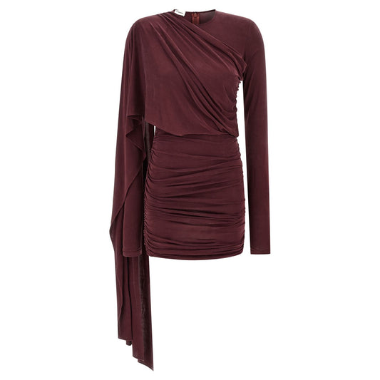 The Andamane Bordeaux Copper Short Dress