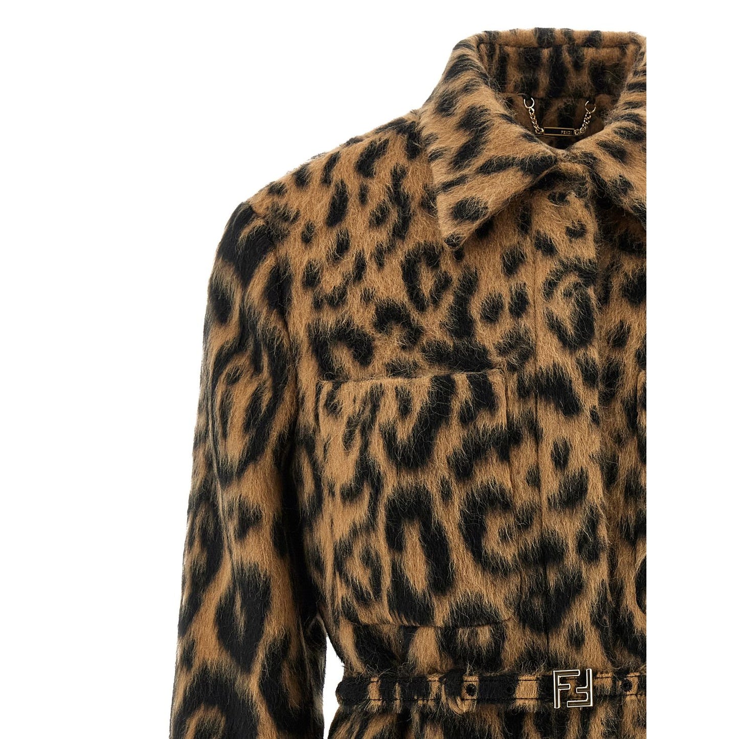 Fendi Beige Virgin Wool Coat