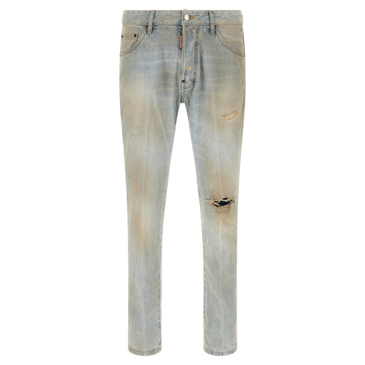 Dsquared² Blue Cotton Jeans Denim