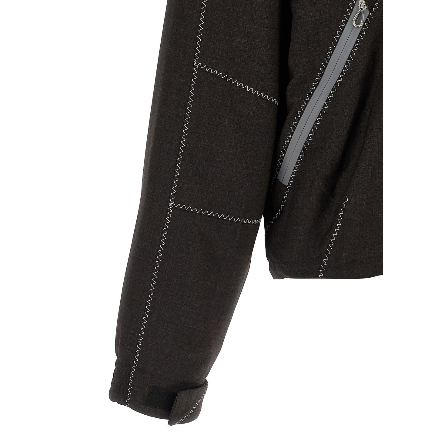 Kiko Kostadinov Brown Virgin Wool Full-Length Jacket
