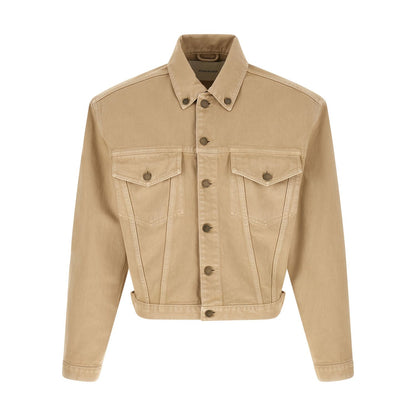Entire Studios Beige Cotton Denim Jacket