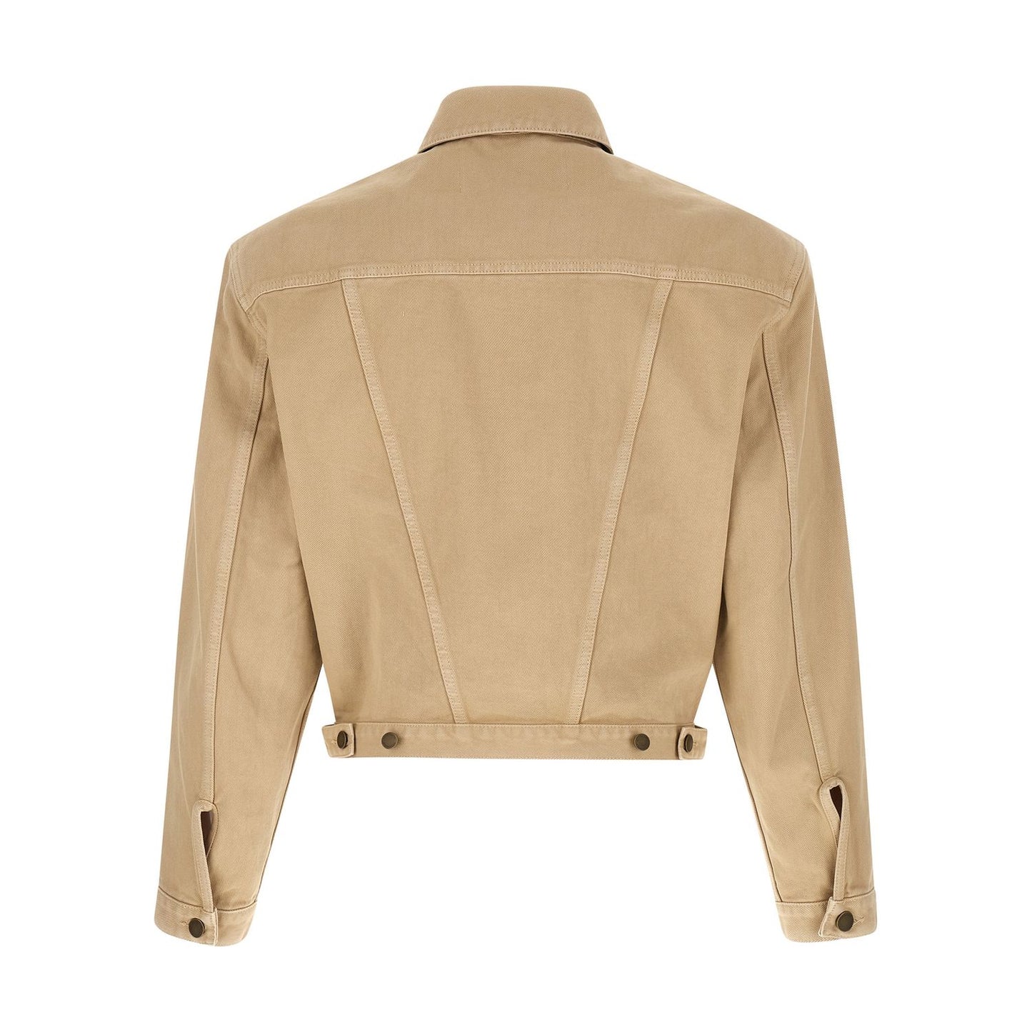 Entire Studios Beige Cotton Denim Jacket