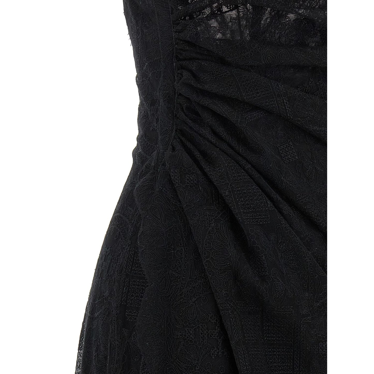 Ermanno Scervino Black Polyester Long Dress