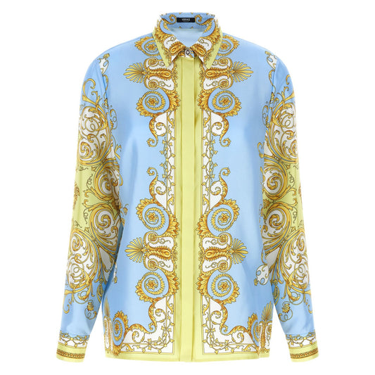 Versace Multicolor Silk Blouse