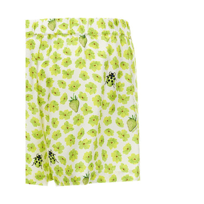 Versace Multicolor Silk Bermuda Shorts