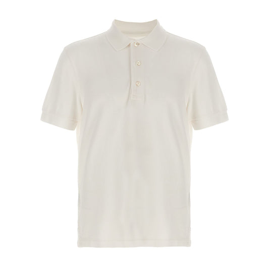 Tom Ford White Lyocell Polo Shirt