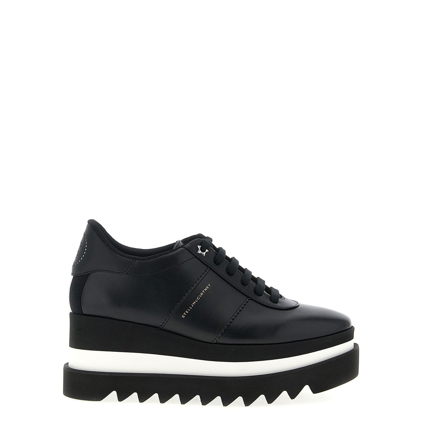 Stella McCartney Black Polyethylene Wedge Sandals