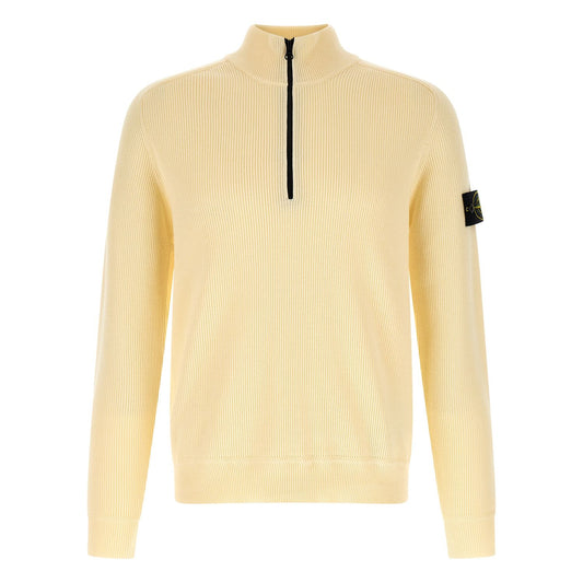 Stone Island Beige Cotton Cardigan