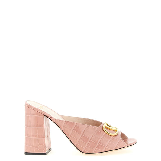 Valentino Garavani Multicolor Calfskin Stiletto Heel Sandals