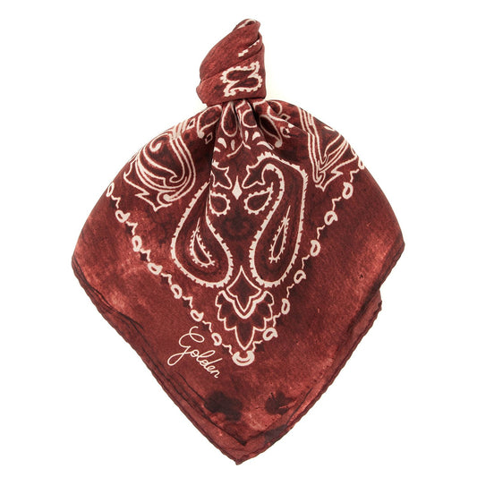 Golden Goose Bordeaux Silk Foulard