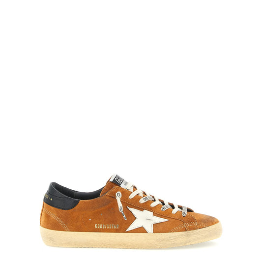 Golden Goose Orange Cowhide Low Top Sneakers