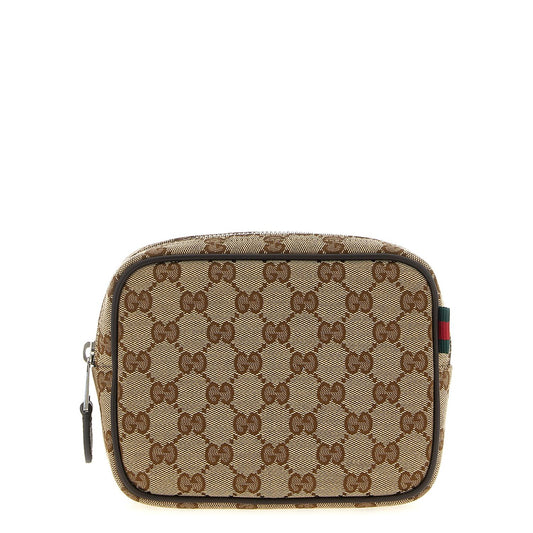 Gucci Beige Polyester Crossbody Bag