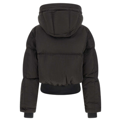 Diesel Black Polyamide Full-Length Jacket